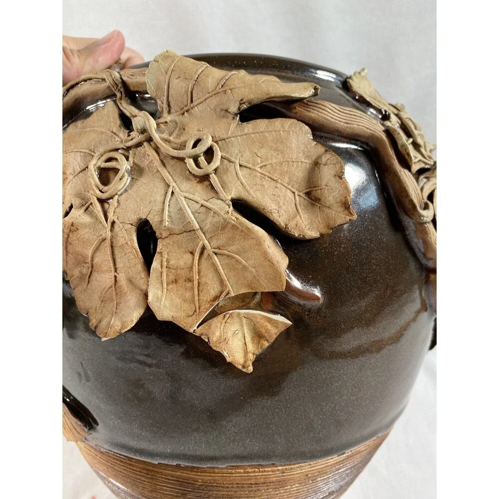 Antique Signed Pottery Mission Arts and Crafts VASE Cache Pot (Circa 1900-1915)
